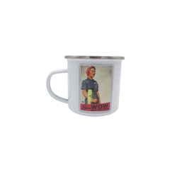 Enamelled Cup - She's a WOW