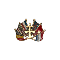 Broche en Laiton Drapeaux