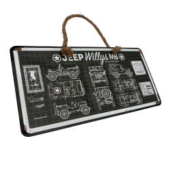 Plaque Jeep Willys MB