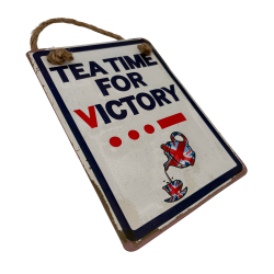 Plaque Tea Time for Victory