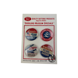 Pearl Harbor Set of 4 Buttons