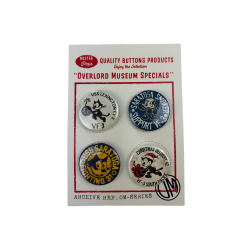 Felix the Cat Set of 4 Buttons